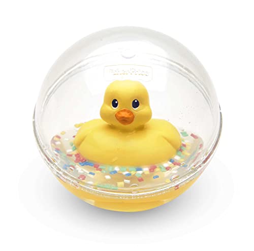 Fisher-Price WaterMates Entchenball, Lustige Ente in Kugel mit Konfetti, Baby...