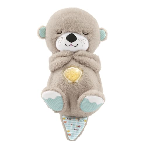 Fisher-Price Schlummer Otter Kuscheltier mit Atembewegung und Musik, Baby...