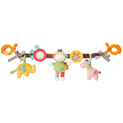 Fehn Kinderwagenkette Spielzeug Safari – Baby Mobile Kette mit niedlichen...